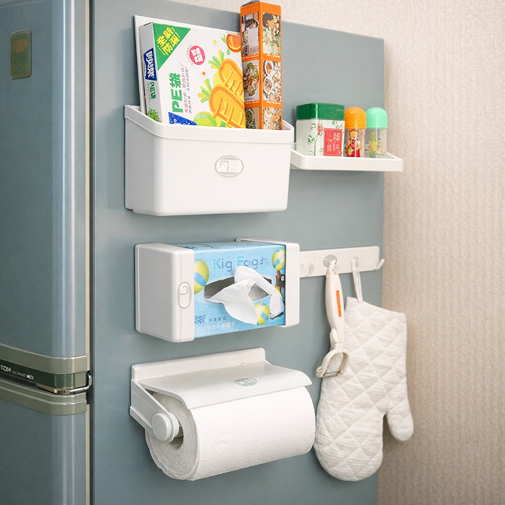 KIT ORGANIZADOR MAGNÉTICO PARA NEVERA 5 EN 1