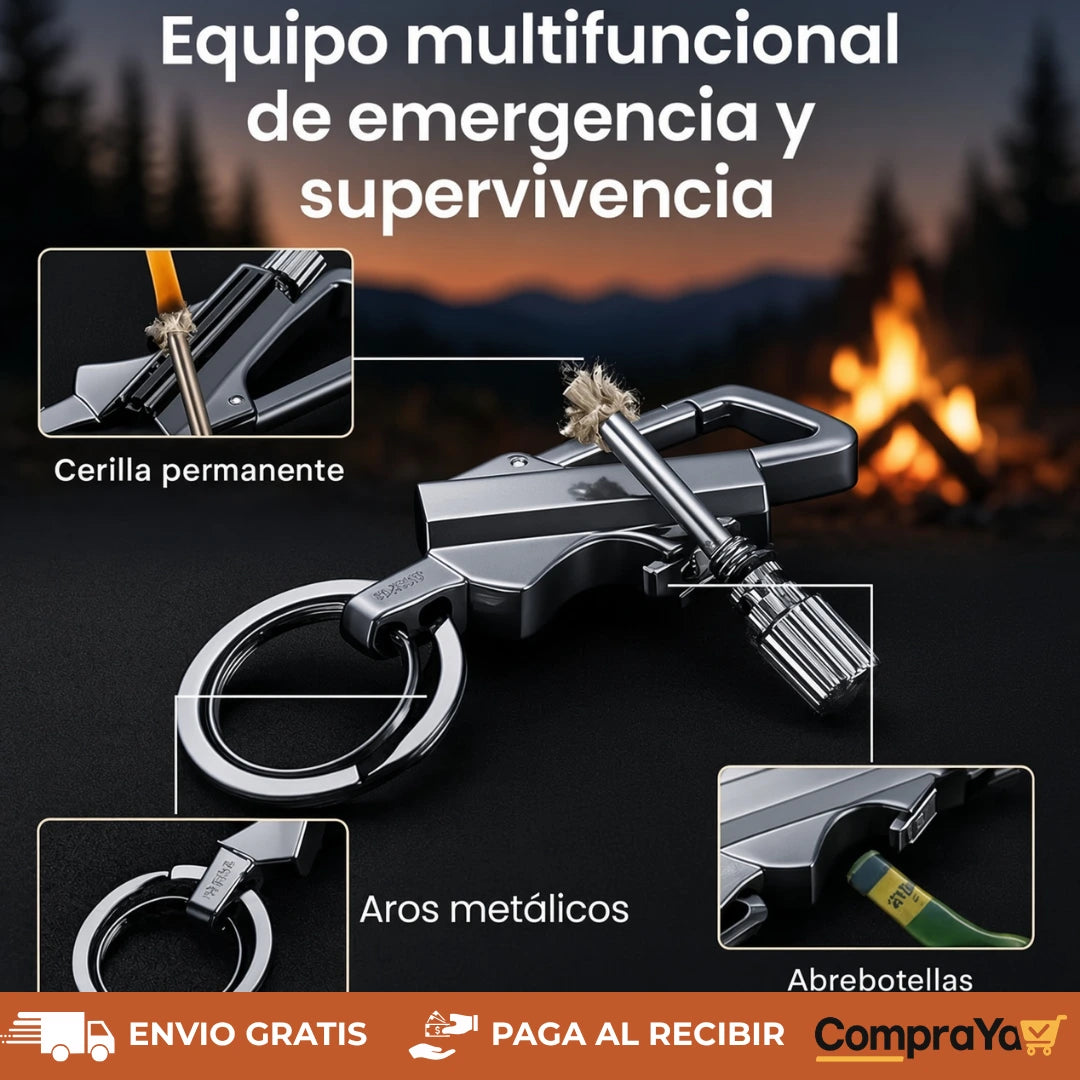 Llavero encendedor 3 en 1