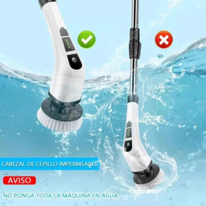 Cepillo Eléctrico 9 en 1 - Limpieza Fácil y Rápida⚡